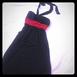 Halter dress with pockets